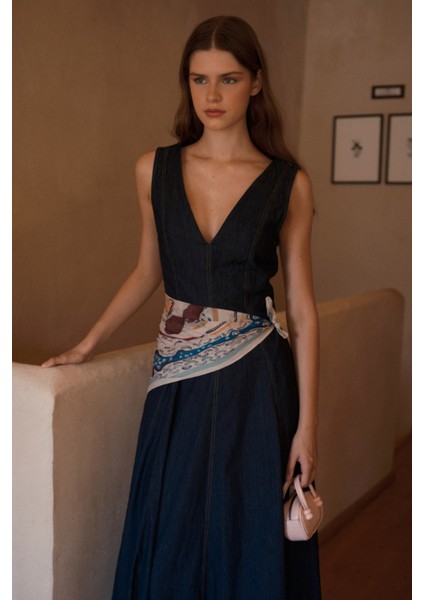 Desenli Modal Fular Abstract