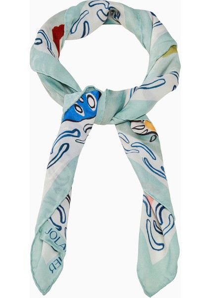 Desenli Modal Fular Abstract fırsatları