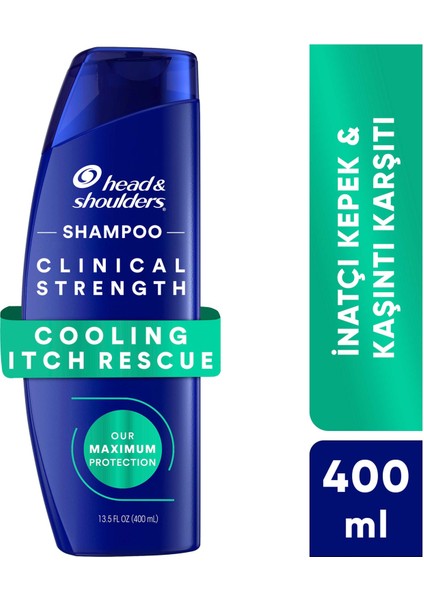Head & Shoulders Clinical Strength Cooling Itch Rescue Kaşıntı Karşıtı Şampuan 400 ml