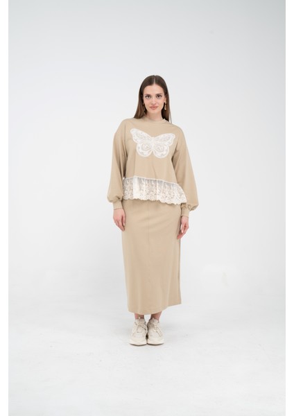 Dantel Detaylı Ikili Takım K8068