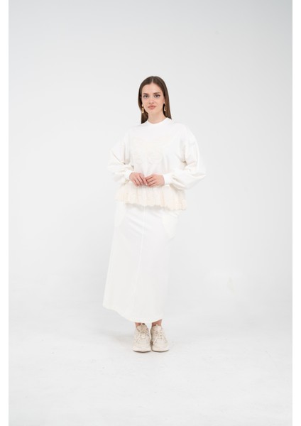 Dantel Detaylı İkili Takım K8068