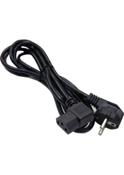 Ac 90 Derece L Power Kablo 3x0.75 L Tipi 90° Pc Monitör Power Kablosu 2m