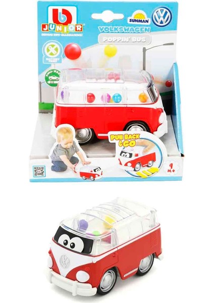 Volkswagen Çek Bırak Zıplayan Toplar Minibüsü - Kırmızı