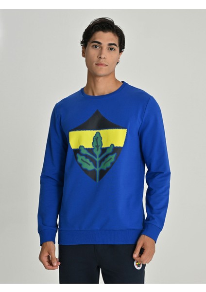 Erkek Trıbun Sarı Lacivert Basıc Swea fiyatları