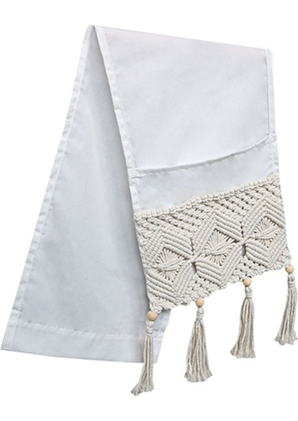 Makrome Kanepe Kol Dayama Düzenleyici Uzaktan Kumanda Tutucu Kanepe Başucu Koltuk Saklama Sepeti Dergi, Kitap Çantası (A) (Yurt Dışından) indirimleri