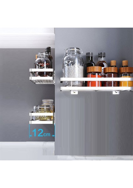Duvara Monte Çok Katlı Mutfak Rafı Baharat Ürünleri Için Çıkarılabilir Depolama Rafı Delinmeye Dayanıklı Raf (Yurt Dışından) fiyatları