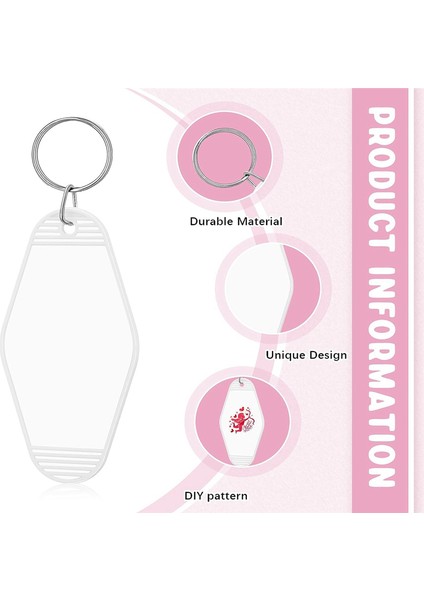 100 Adet Beyaz Boş Otel Motel Anahtarlık Toplu Plastik Süblimasyon Boş Anahtarlıklar Vintage Eşkenar Dörtgen Motel Anahtar Etiketleri (Yurt Dışından) fırsatları