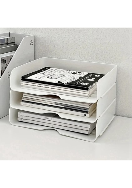 A4 Dosya Saklama Kutusu Masa Depolama Çok Katmanlı Raf Öğrenci Yurdu Kitaplığı Masa Rafı Ofis Malzemeleri (Yurt Dışından) indirimleri