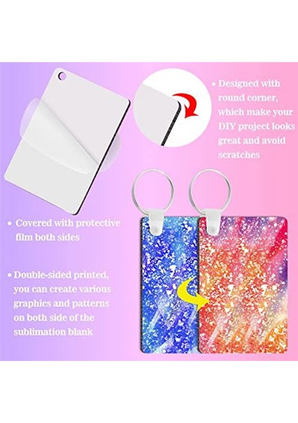 50 Adet Dikdörtgen Süblimasyon Anahtarlık Boşlukları Çift Taraflı Isı Transfer Boşlukları Mdf Boş Tahta Anahtarlık Boşlukları (Yurt Dışından) modelleri