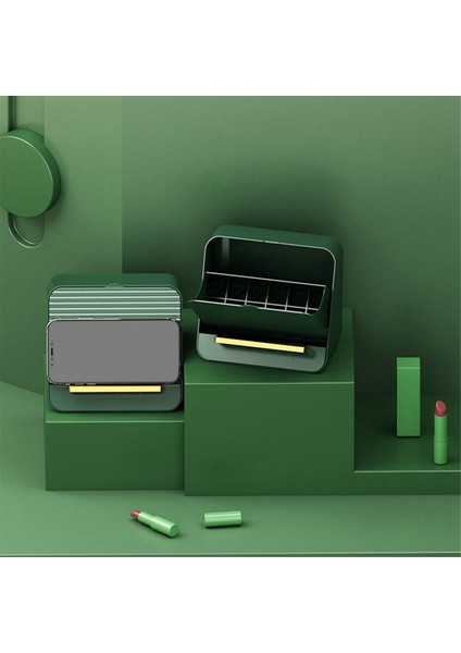 Kozmetik Vitrin Minimalist Kozmetik Ruj Saklama Kutusu Masaüstü Bölme Ruj Saklama Rafı Kırmızıya Uygun (Yurt Dışından) indirimleri