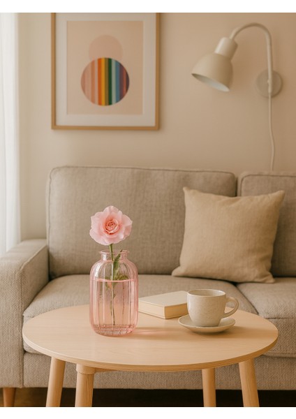 3'lü Minimalist Dekor Cam Vazo, Oda Kokusu Şişesi, Modern Dekor Vazo modelleri