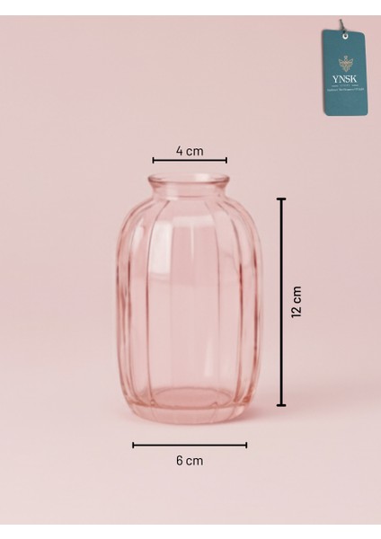 3'lü Minimalist Dekor Cam Vazo, Oda Kokusu Şişesi, Modern Dekor Vazo