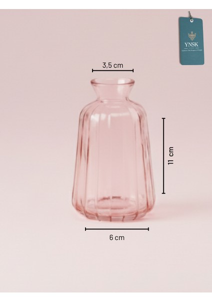 3'lü Minimalist Dekor Cam Vazo, Oda Kokusu Şişesi, Modern Dekor Vazo