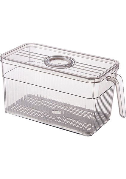 Buzdolabı Saklama Kutusu Zaman Tutma Taze Gıda Düzenleyici Kutu Saplı Şeffaf Malzeme Fotoğraf Rengi (Yurt Dışından)