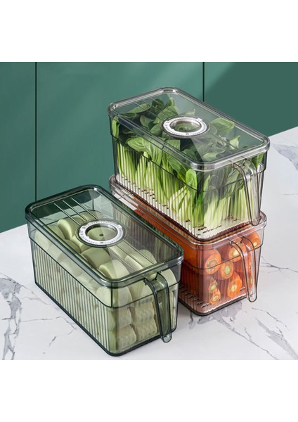 Buzdolabı Saklama Kutusu Zaman Tutma Taze Gıda Düzenleyici Kutu Saplı Şeffaf Malzeme Fotoğraf Rengi (Yurt Dışından) fiyatları