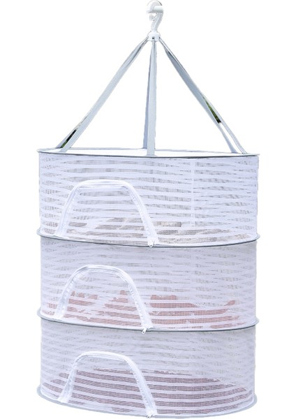 Taşınabilir Örgülü Giysi Askılı Kurutma Makinesi Tomurcuklar, Meyveler, Hidroponik Çiçekler, Sebzeler, Balıklar, Giysiler ve Bebekler Için Katlanabilir Bitki Rafı (Yurt Dışından)