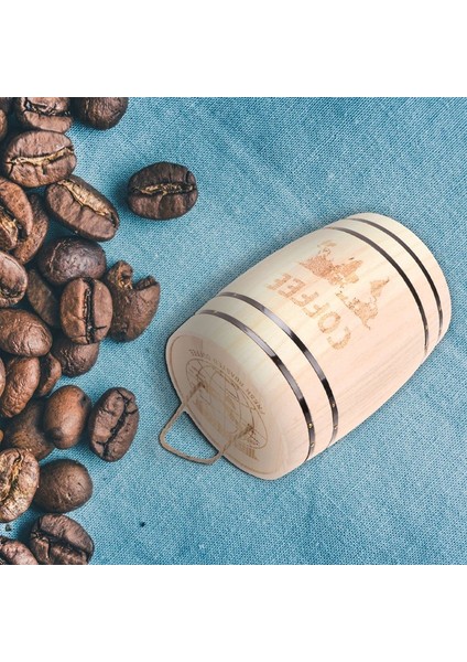 Ahşap Kahve Çekirdeği Saklama Kabı Gıda Saklama Şişeleri Kahve Çekirdeği Fıçı Saklama Hava Geçirmez Ahşap Kap Mutfak Kutusu (Yurt Dışından) modelleri