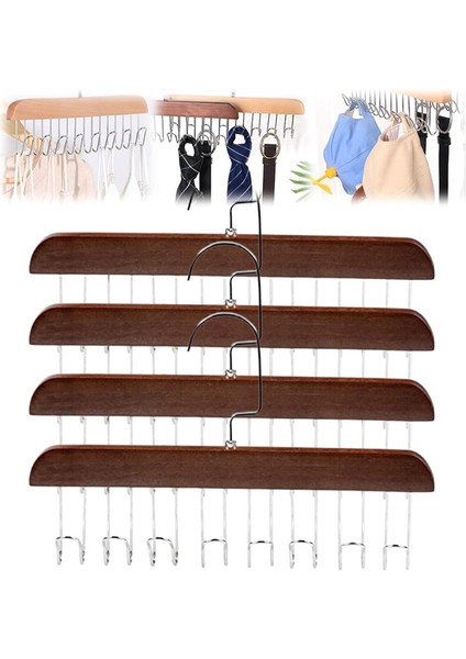 Çok Kancalı Askılık, Yeni Çok Fonksiyonlu Kaymaz Saklama Askıları, 8 Kancalı 360 Derece Dönebilen Kemer Askısı (Yurt Dışından) fırsatları