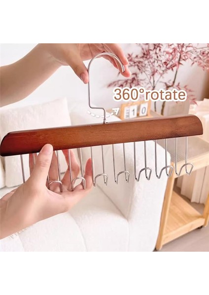 Çok Kancalı Askılık, Yeni Çok Fonksiyonlu Kaymaz Saklama Askıları, 8 Kancalı 360 Derece Dönebilen Kemer Askısı (Yurt Dışından) indirimleri