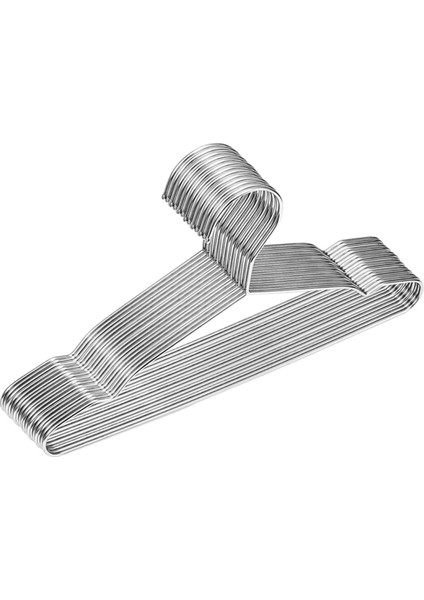 Tel Askılar 30'lu Paket Güçlü Ağır Hizmet Tipi Paslanmaz Çelik Metal Ultra Ince Yerden Tasarruf Sağlayan Elbise Askıları (Yurt Dışından)