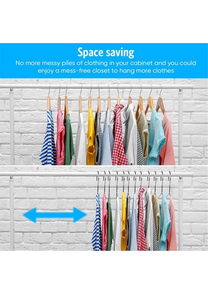 Tel Askılar 30'lu Paket Güçlü Ağır Hizmet Tipi Paslanmaz Çelik Metal Ultra Ince Yerden Tasarruf Sağlayan Elbise Askıları (Yurt Dışından) fırsatları