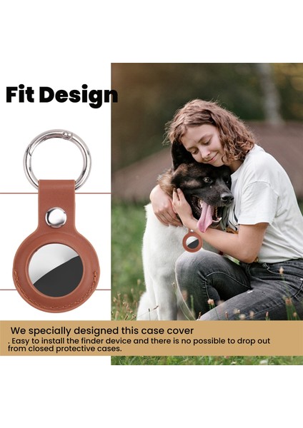 Apple Airtag Deri Kılıf Için Uygundur, Apple Takip Cihazı Düşmeye Karşı Korumalı, Kaybolmaya Karşı Korumalı Airtag Kılıfı Için Uygundur (Yurt Dışından) indirimleri