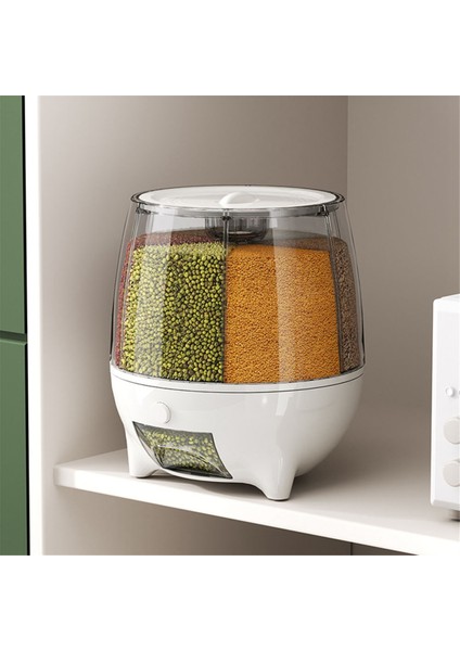 360 Derece Dönebilen Gıda Dağıtıcı Ölçüleri Mutfak Için Kova Tahıl Dağıtıcısı Nem Geçirmez Kapalı Tahıl Dağıtıcısı (Yurt Dışından) modelleri
