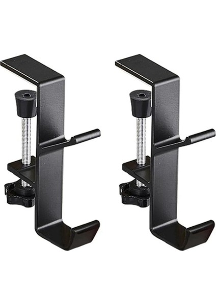 Delinmeyen Çanta Askısı Masa Yan Kancası Duvar Askısı Çok Fonksiyonlu Askı Kumaş Mont Anahtarları Banyo Siyah (Yurt Dışından)