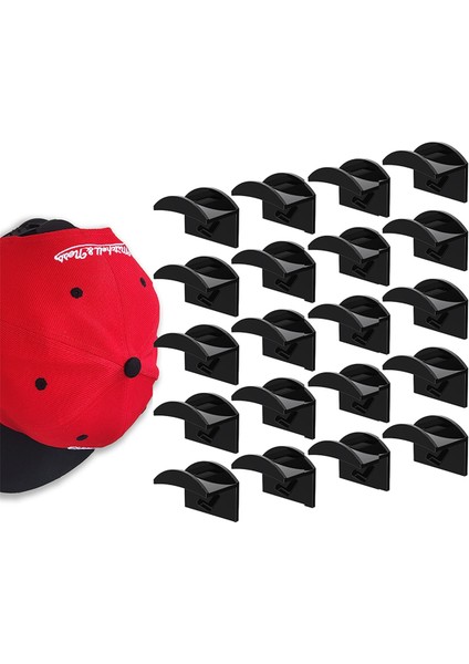 Duvara Monte Beyzbol Şapka Askısı, Beyzbol Şapkaları Için Yapışkanlı Şapka Askıları, Süper Güçlü Şapka Sergileme Kancaları, Delme Gerektirmez - A (Yurt Dışından) indirimleri