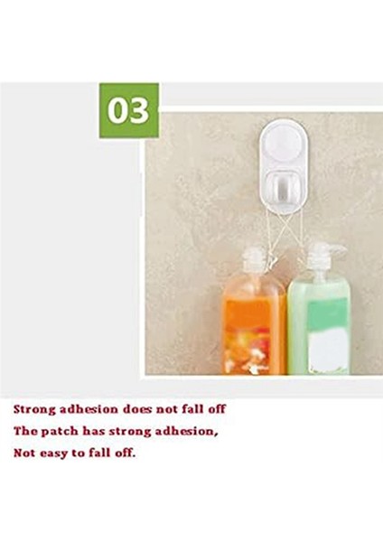 Duvara Monte Duş Braketi Banyo Ayarlanabilir Vantuzlu Duş Başlığı Duş Tabanı 5 Açı Ayarlanabilir Beyaz (Yurt Dışından) indirimleri