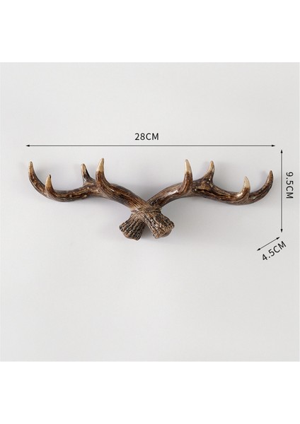 Vintage Geyik Boynuzu Kancası Reçine Anahtar Kancası Tutucu Duvara Monte Şapka Askısı Askısı Oturma Odası Banyo Iskandinav (Yurt Dışından) fırsatları