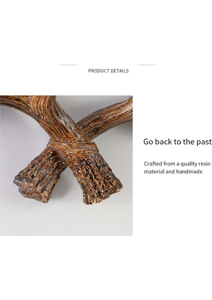 Vintage Geyik Boynuzu Kancası Reçine Anahtar Kancası Tutucu Duvara Monte Şapka Askısı Askısı Oturma Odası Banyo Iskandinav (Yurt Dışından) indirimleri