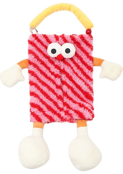 Sevimli Araba Mendil Tutucu - Araba Arkası Koltuk Mendil Tutucu Peluş Karikatür Hayvan Mendil Saklama Tutucu Askılı Mendil Kutusu, B (Yurt Dışından)