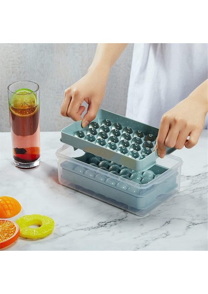 Mini Buz Küpü Tepsisi, Hazne ve Kepçe, Mini Buzdolabı Dondurucu Için Buz Tepsisi, Içecekleri, Kahveyi, Suyu Soğutmak Için Kırılmış Buz Tepsisi (Yurt Dışından) indirimleri