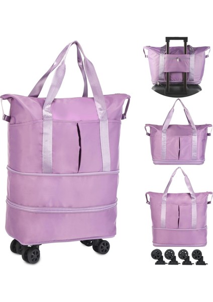 Tekerlekli Seyahat Çantası, Seyahat Için Tekerlekli Genişletilebilir Katlanabilir Seyahat Çantası, Tekerlekli Bagaj Seyahat Çantası, B (Yurt Dışından) fiyatları