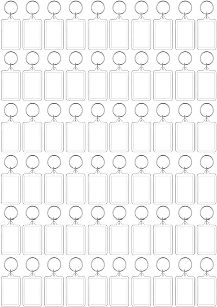 Akrilik Fotoğraf Çerçevesi Anahtarlıklar, Resimli Takmalı Anahtarlıklar, Kişiselleştirilmiş Fotoğraf Eklentili Akrilik Şeffaf Boş Anahtarlık (Yurt Dışından)