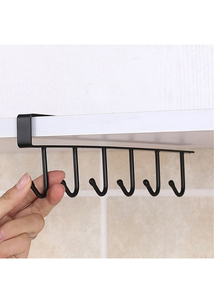 Kancalı Kahve Kupası Kupa Tutucu Kancalı Raf Çok Işlevli Mutfak Dolabı Çeşitli Eşya Düzenleyici Saklama Askısı A (Yurt Dışından) indirimleri