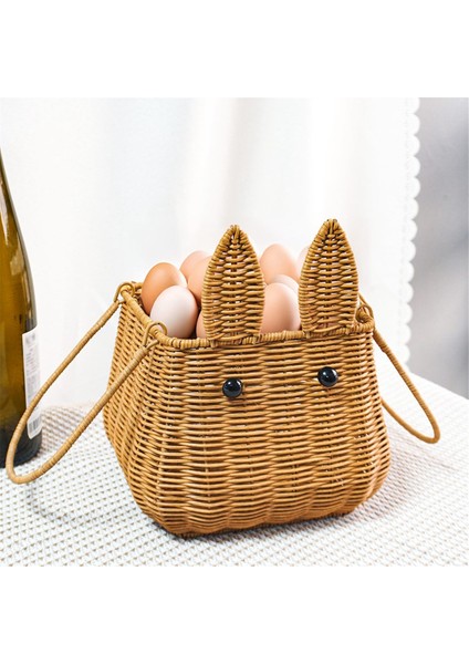 Saplı Rattan Sepet, Yumurta Sepeti, Dokuma Çiçek Kız Ekmek Meyve Sebze Sepeti, Hasır Oyuncak Piknik Sepeti (Yurt Dışından) modelleri