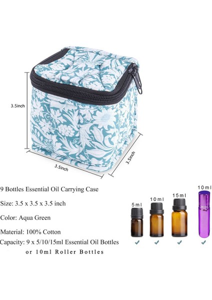 9 Şişe Esansiyel Yağ Taşıma Çantası Darbeye Dayanıklı Esansiyel Yağ Düzenleyici Seyahat Çantası Uygun (Mavi) (Yurt Dışından) modelleri