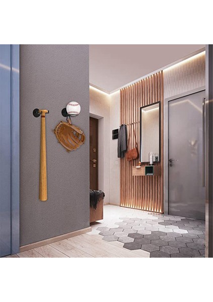 Beyzbol Sopası Rafı Depolama Rafı Sergileme Tutucusu Çok Amaçlı Duvara Monte Demir Sanat Alanı Tasarrufu Sağlayan Oturma Odası Yatak Odası (Yurt Dışından) indirimleri