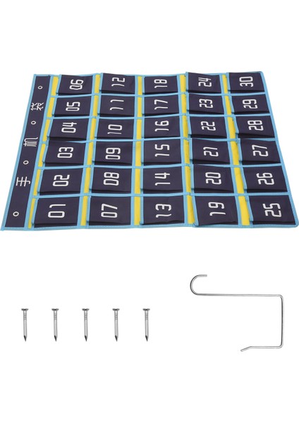 Numaralı Cep Tablosu Sınıf Düzenleyici Cep Telefonu Hesap Makinesi Tutucuları (30 Cep, Mavi Cepler) (Yurt Dışından) modelleri