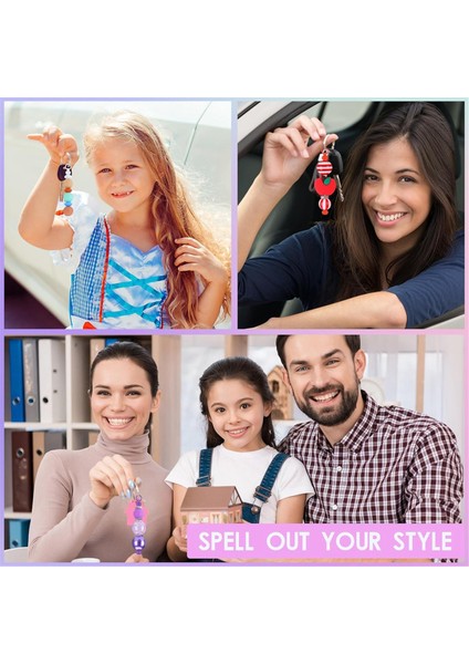 Kendin Yap Projeleri Için 20 Parçalı Boncuklu Anahtarlık Boş Toplu Anahtarlık Yapımı Malzemeleri Kolye Uçları (Yurt Dışından) fiyatları