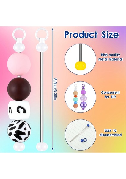 Kendin Yap Projeleri Için 20 Parçalı Boncuklu Anahtarlık Boş Toplu Anahtarlık Yapımı Malzemeleri Kolye Uçları (Yurt Dışından) fırsatları