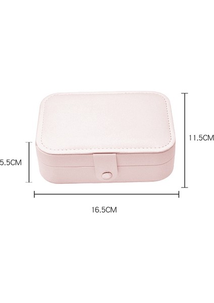 Pu Deri Taşınabilir Seyahat Mücevher Saklama Kutusu Düzenleyici Paketleme Kutusu Küpe Yüzük Kolye Mücevher Düzenleyici (Yurt Dışından) fırsatları