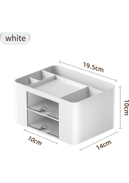 Adet Pembe + Mavi Basit Şeffaf Çekmeceli Saklama Kutusu Çocuk Öğrenci Ofis Masaüstü Süsleri Kalemlik (Yurt Dışından) fiyatları