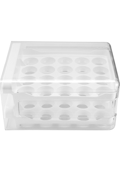 Buzdolabı Için Yumurta Kabı, Buzdolabı Için 40 Izgara/2 Katmanlı Yumurta Tutucu, Buzdolabı Için Yumurta Çekmecesi, Yumurta Taze Kutusu (Yurt Dışından)