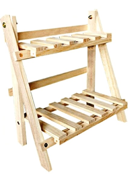 Ahşap Masaüstü Depolama Rafı Çift Kütük Masa Depolama Rafı Ofis Ins Basit Depolama Rafı (Yurt Dışından)