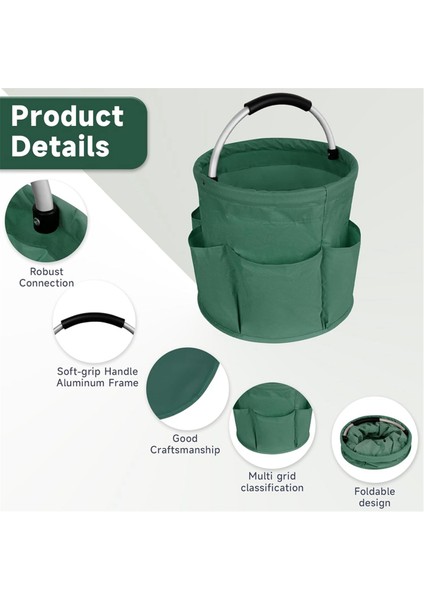 Taşınabilir Piknik Sepeti Katlanabilir Tasarım Alışveriş Sepeti Kamp, Günlük Seyahat, Barbekü ve Aile/çift Hediyeleri Için Yeşil (Yurt Dışından) fırsatları