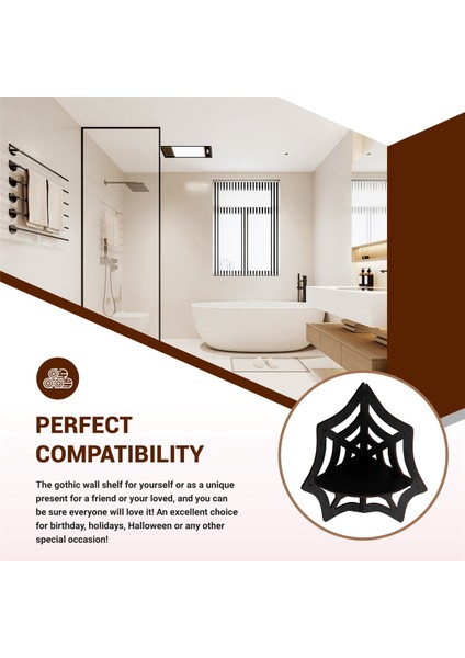 Örümcek Ağı Yüzen Köşe Rafı, Gotik Cadılar Bayramı Dekorasyonu, Duvar Askılı Raf, Kristal Sergileme Rafı, Ev Duvar Dekoru (Yurt Dışından) indirimleri