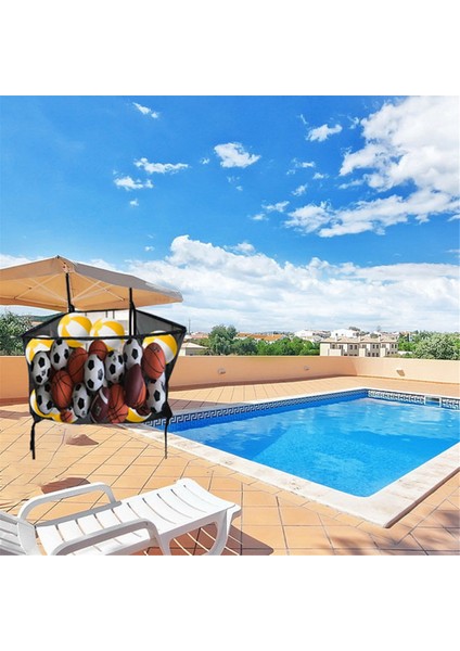 Yüzme Havuzu Saklama Filesi Büyük Kapasiteli Şişme Oyuncak Yüzme Simidi Yüzme Havuzu Saklama Çantası Askılı Çanta (Yurt Dışından) indirimleri